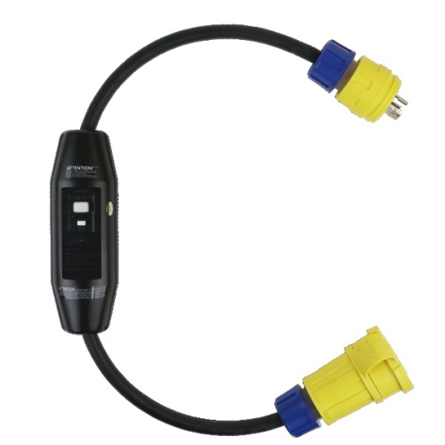 Ericson G200-10-2W-L630 Industrial Grade Inline GFCI - 30 Amp, 2 ft Cable