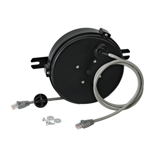 Ericson RCR-CAT6-20 Commercial Grade Cable Reel - 20 ft, Black