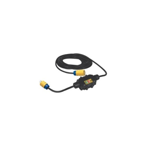 Ericson XG2-12-25G-MR-15 Industrial Grade Inline GFCI - 15 Amp, 1800 Watts, 25 ft Cable, NEMA 6P