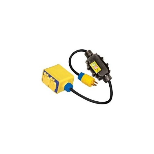Ericson XG2-12-2BW-15 Watertight Grade Inline GFCI - 15 Amp, 1800 Watts, 2 ft Cable, NEMA 6P