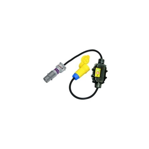 Ericson XG2-12-4W-MR-CPH-3023BC HAZLOC Adapter Inline GFCI - 20 Amp, 2400 Watts, 4 ft Cable, NEMA 6P