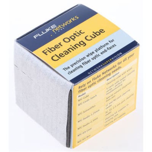 Fluke NFC-CUBE FIBER OPTIC CLEANING CUBE (2X2), EACH CUBE CLEANS 500 FACES - 2799697