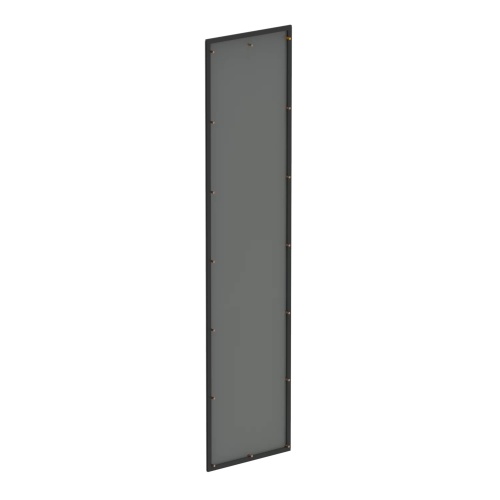 Hoffman AU7218FEP Universal Free-Stand Flat End Plate, 72.13x18.11, Gray, Steel