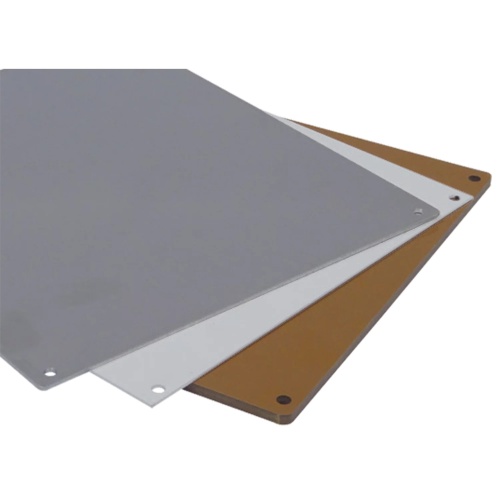 Hoffman BP706A APO Mounting Plate - 5.5" x 5.5" x 0.1" (HxWxD), Aluminum, Unpainted