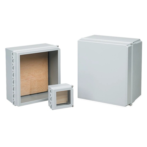 nVent Hoffman D16148CHSCFGWP 16"x14"x8" Hinge-Cover WiFi Network Cabinet Type 4X