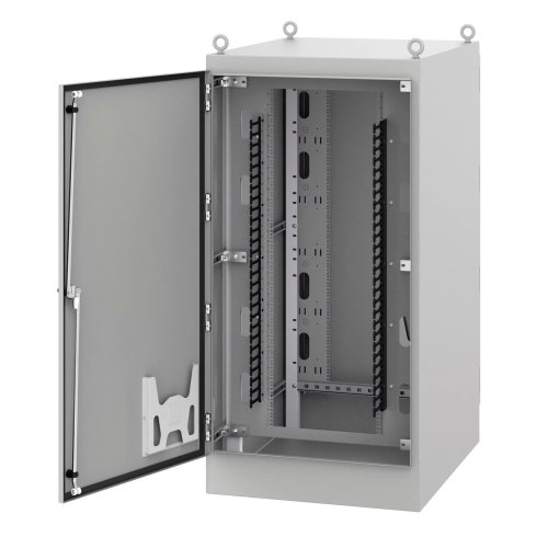 nVent Hoffman D723646SDAAC 73.0"x37.0"x47.0" Network Seismic Free-Standing, Dual-Access Cabinet, Type 4