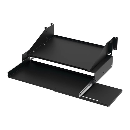 nVent Hoffman E19SKBM Keyboard Tray W/Monitor Shelf 19" Rack 19x10 Black