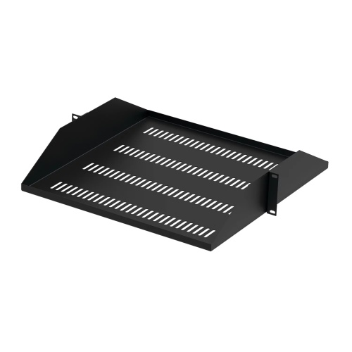 nVent Hoffman ECMSV1918 Steel Center Mounted Shelf 19" Rack 19x22 Black Vented