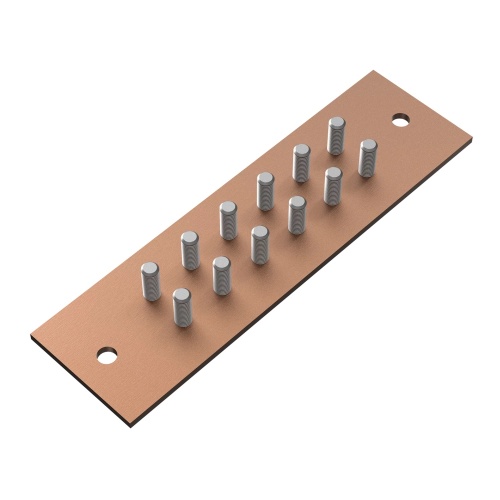 nVent Hoffman EGBB1 - ComLine Ground Buss 6-position, Brushed, Copper