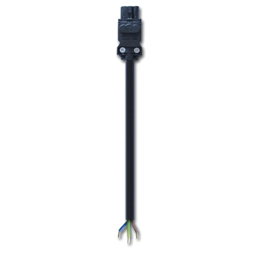 nVent Hoffman ELC1001PBUL Cable, Infeed for EL LED Enclosure Lights, 1.0 Meters, 100-240 VAC, 3-Pole, Black
