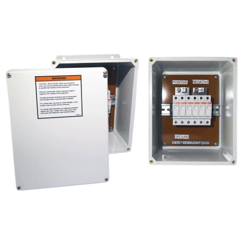 Hoffman RF-2-3 RF Solar Combiner Box, 11.32x9.32x5.39, Light Gray, Fiberglass