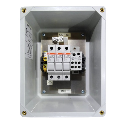Hoffman RF-3 RF Solar Combiner Box, 11.32x9.32x5.39, Light Gray, Fiberglass