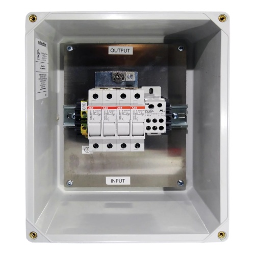 Hoffman RF-4 RF Solar Combiner Box, 11.32x9.32x5.39, Light Gray, Fiberglass