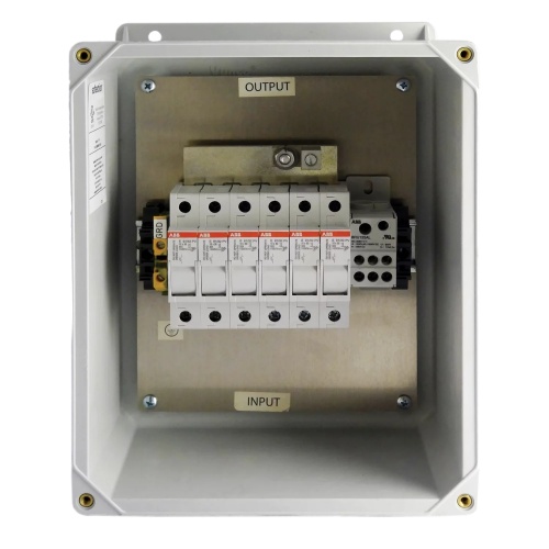 Hoffman RF-6 RF Solar Combiner Box - 13.3" x 11.3" x 5.5" (HxWxD), Fiberglass