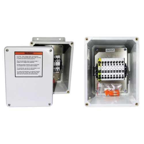 Hoffman RU-2 RU Solar String Transition Box, 7.01x7.01x3.13, Light Gray, Polycarbonate