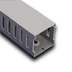 Iboco T1E1022G Wire Duct Gray Narrow Finger 1"W x 2.25"H