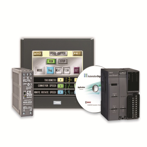 IDEC KIT-FC6A-C24R-HG2G-VHP - FC6A MicroSmart FC6A All-in-One HMI Screen, 5.7"