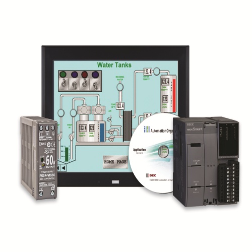 IDEC KIT-FC6A-C24R-HG3G-V8HP - FC6A MicroSmart FC6A All-in-One HMI Screen, 8.4"