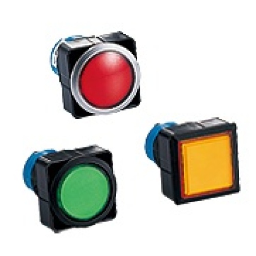 IDEC LW7P-2C06VS - LW Series, Pilot Light, 25 mm, Blue, Plastic Black, IP65