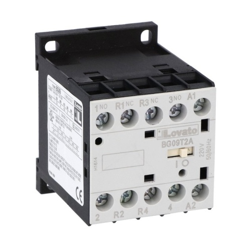 Lovato 11BG09T2A230 IEC Contactor - Four Pole, 20 Amp, 230 VAC