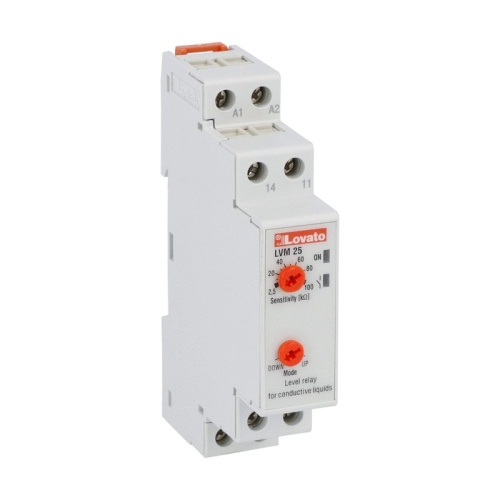 Lovato LVM25240 Level Monitoring Relay - 24...240VAC/DC