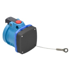 Meltric DS6PC-T310 PLUG CAP LOCKING POLY BLUE SIZE 4