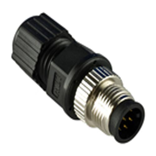 Moxa M12A-8PMM-IP68 Field-Installation A-coded,M12 Screw-in 8-pin Connector,Male Connector Male PIN.
