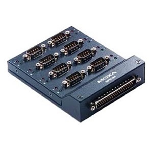 Moxa OPT8-M9 M62 to 8 x DB9 male connection box, DB62 male to DB62 female cable