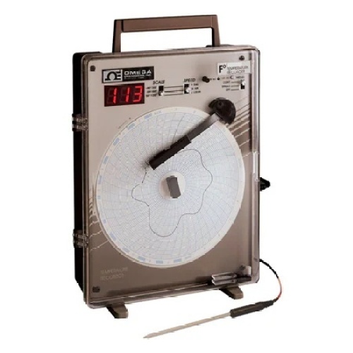 Omega CT87LF-220 Chart Recorder with J Thermocouple Input