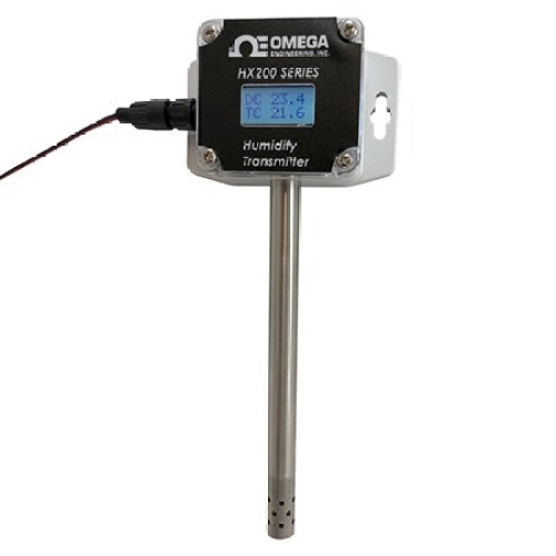 Omega HX200HD-W WALL MOUNT TEMP/DP XTR CURRENT OUTPUT