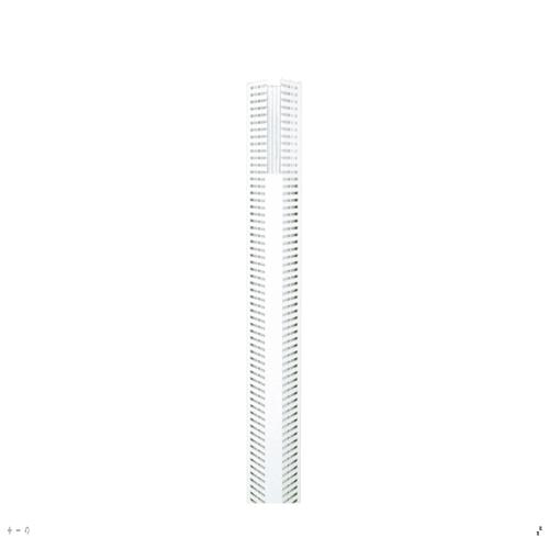 Panduit CWD3WH6 PanelMax™ CWD3LG6 Corner Duct, White, PVC, 3.57"x4.4"