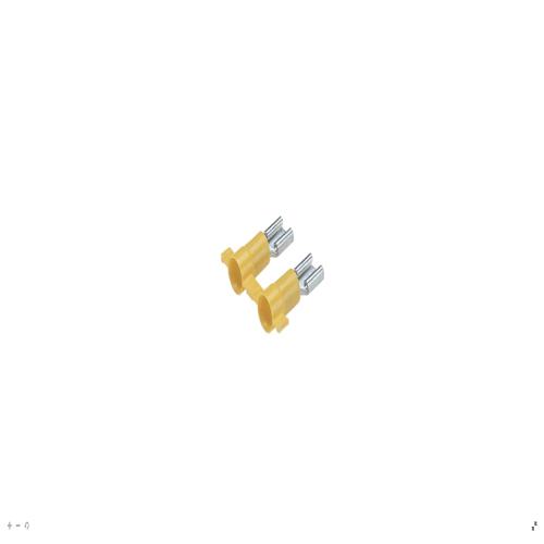 Panduit DV10-250-2K Reel Smart™ DV10-250-2K Disconnect, Yellow, Vinyl, 10-12 AWG, 0.250 x 0.032" Tab