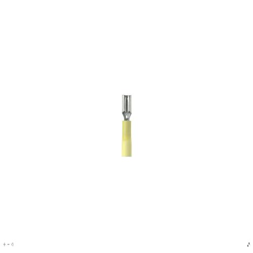 Panduit DV10-250-D Pan-Term® DV10-250-D Disconnect, Yellow, Vinyl, 10-12 AWG, 0.25" Tab, PK500