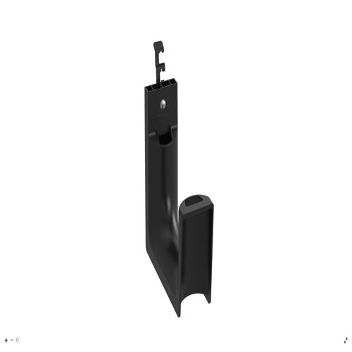 Panduit StrongHold™ JP4DW-X20 J-Pro Cable Support, .43", Blk, PA 6.6, Drop Wire, 4",PK10