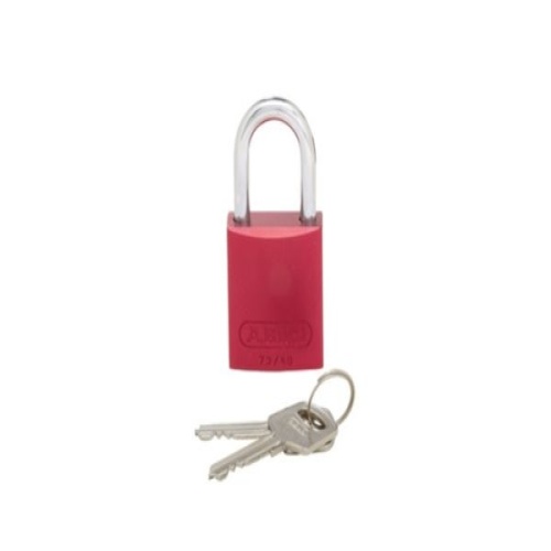 Panduit PSL-7 Short Shackle Padlock, Red, 1.5", PK1