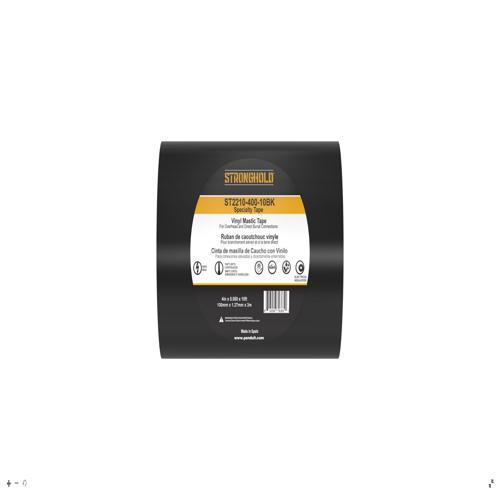 Panduit ST2210-400-10BK StrongHold™ ST2210-400-10BK Specialty, Black, PVC, Vinyl Mastic Roll, PK1