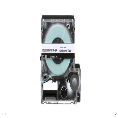 Panduit PXE™ T150X000YKM-BK MP Printer Cont. Tape, Safety & ID, Polyest, Blk/Clr, 1.5" W