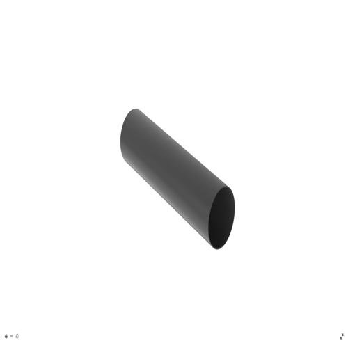 Panduit TV105-1M20Y TV105-1M20Y Non-Shrink Tubing, Black, PVC, 0.28" Nom Dia., PK1