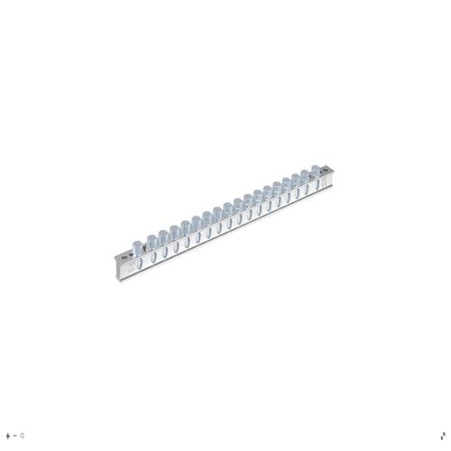 Panduit StructuredGround™ UGB2/0-414-18 Universal Grd Bar, Silver, Copper, Tin-Plated