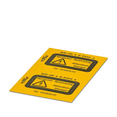 Phoenix Contact 1004584 Warning label WS-4K