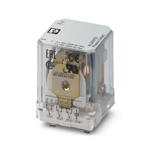 Phoenix Contact 2903702 Single relay REL-PR3- 24DC/3X21