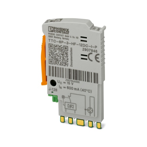 Phoenix Contact 2907846 Surge protection plug TTC-6P-3-HF-12DC-I-P