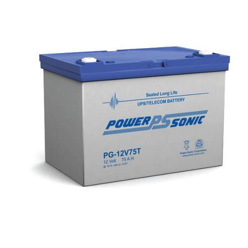 PowerSonic Battery PG12V75TFR Premium General Purpose Battery 12V 75AH