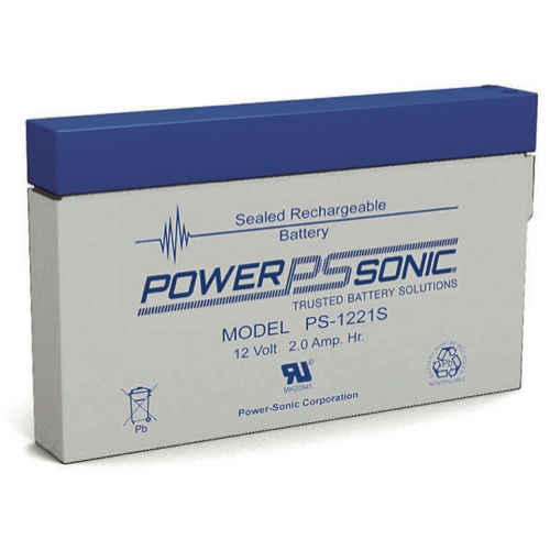 PowerSonic Battery PS1221S General Purpose Battery 12V 2AH