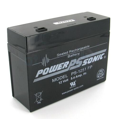 PowerSonic Battery PS1251FP General Purpose Battery 12V 5.4AH