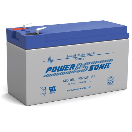 PowerSonic Battery PS1270F1 General Purpose Battery 12V 7AH