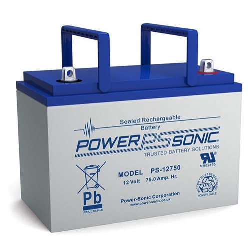 PowerSonic Battery PS12750NB General Purpose Battery 12V 75AH