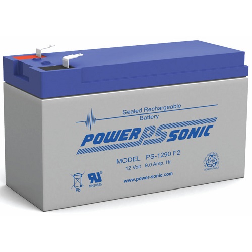 PowerSonic Battery PS1290F2 General Purpose Battery 12V 9AH