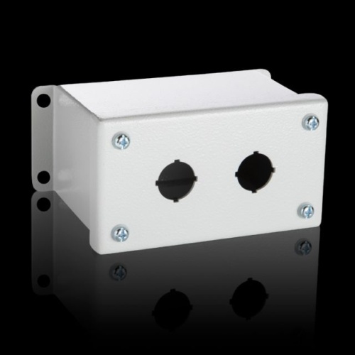 Rittal 8017686 Push Button Enclosure - Carbon steel, NEMA 12, 3.98" x 5.98" x 4.72" (WxHxD)