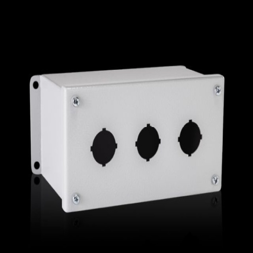 Rittal 8017687 Push Button Enclosure - Carbon steel, NEMA 12, 3.98" x 7.99" x 4.72" (WxHxD)